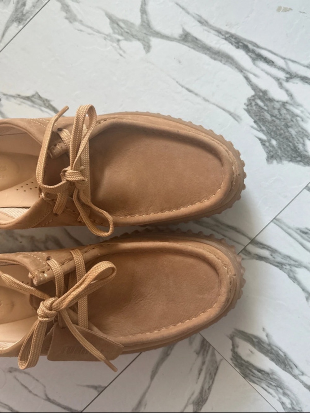 Women’s Clarks Platform Creeper Loafers in Tan Torhill - Picture 5 of 11